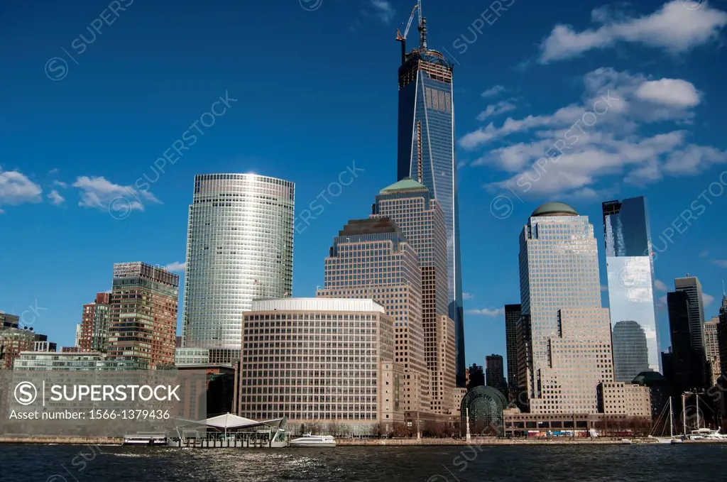 World Trade Center and Lower Manhattan Buildings, New York City.