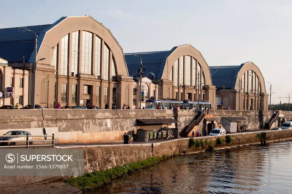 Central Market Pavilions, Riga, Latvia.