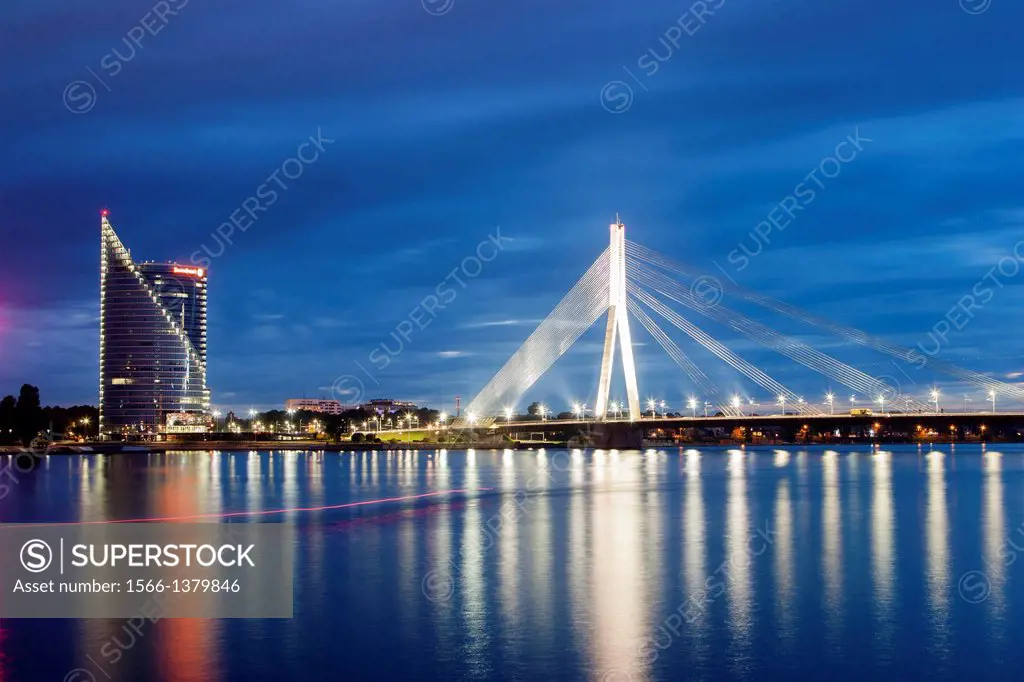 Vanflu Bridge, Riga, Latvia.