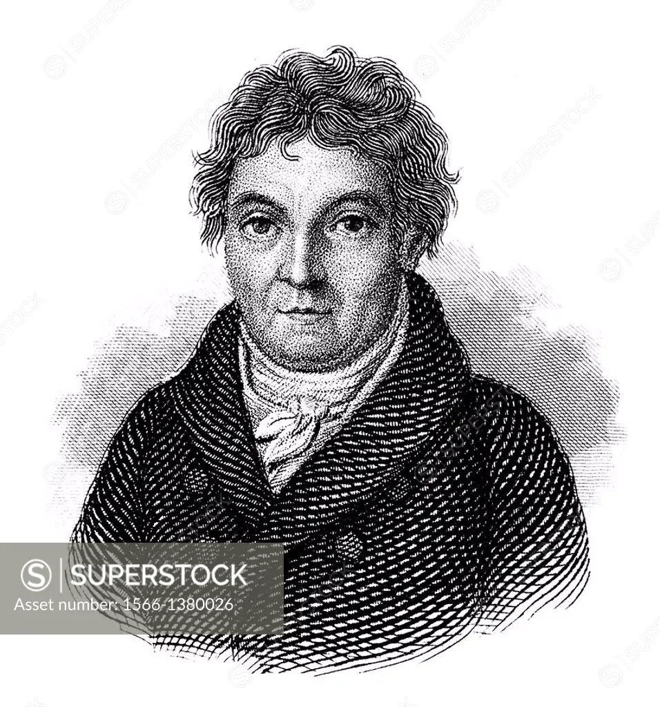 Johann Gottlieb Fichte, 1762 - 1814, a German educator and philosopher of German Idealism,.