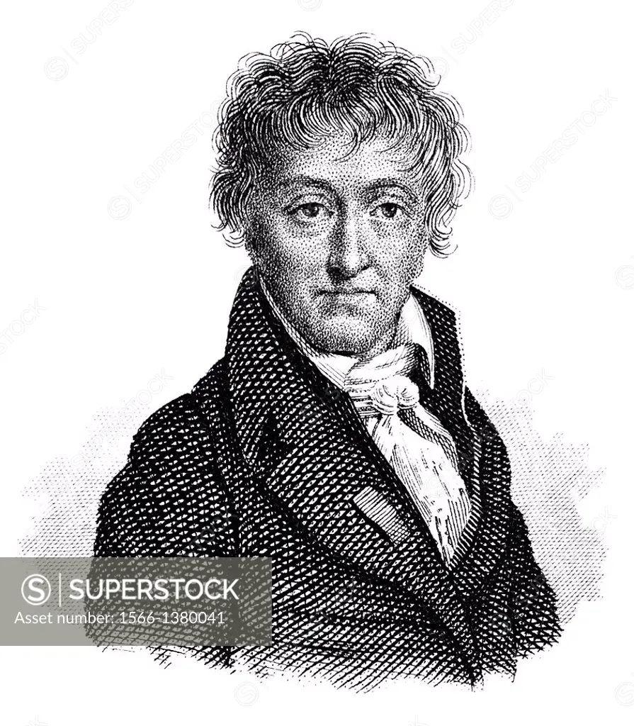 Lazare Nicolas Marguerite, Comte Carnot, 1753 - 1823, a French politician, engineer, and mathematician, Organizer of Victory in the French Revolutiona...