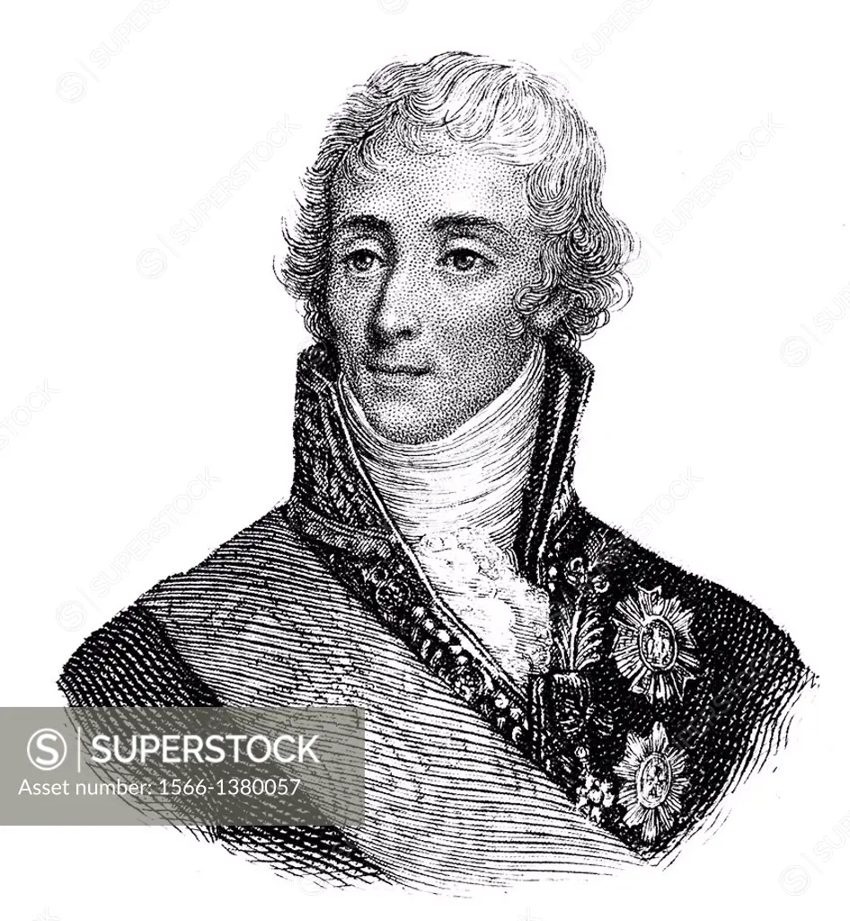 Joseph Fouché, 1759 - 1820, 1st Duc d'Otrante, French statesman,.