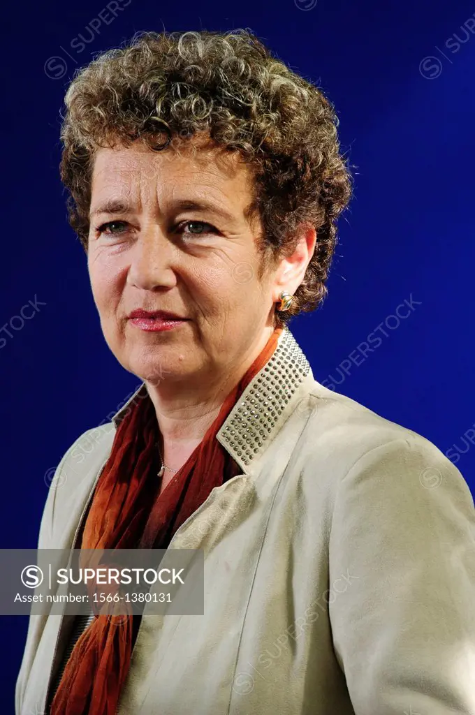 Suzanne Franks, Professor of Journalism, attending at the Edinburgh International Book Festival, Wednesday 21st August 2013.