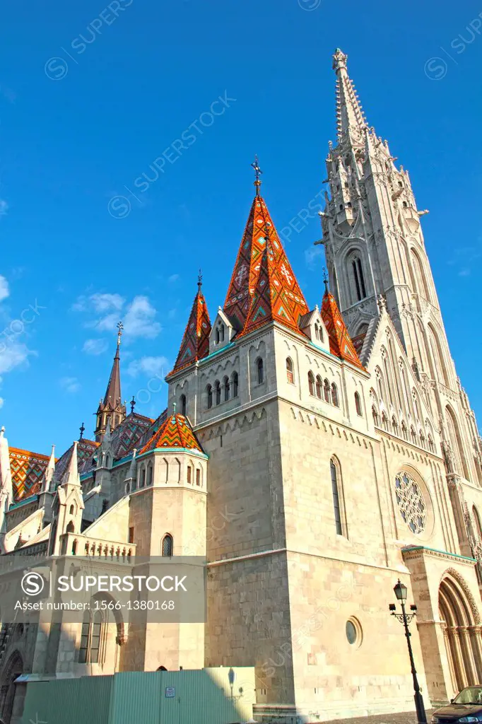 Matthias Church at Buda Castle in Budapest, Hungary.