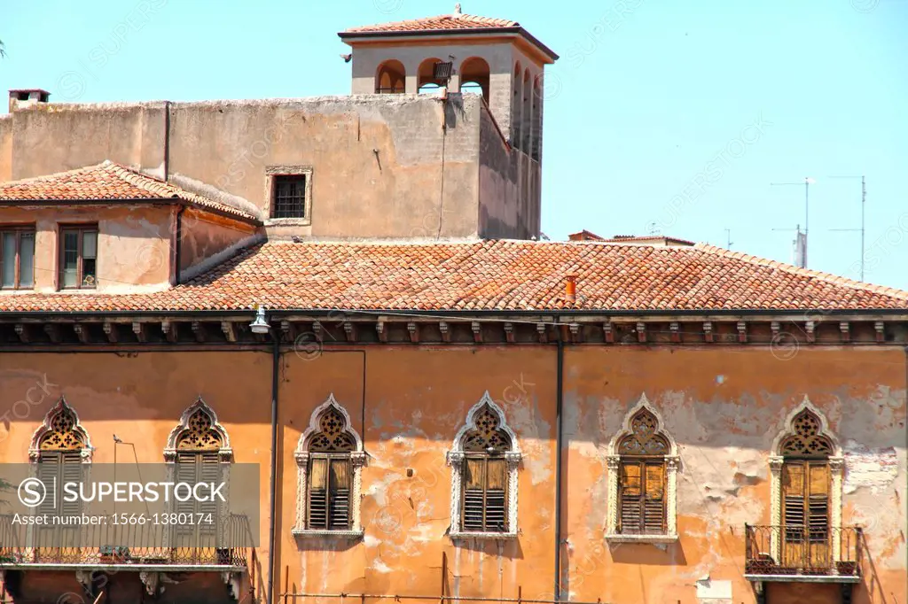 The old city of Verona Veneto Italy.