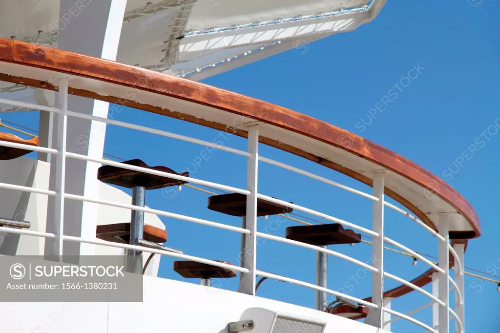 outdoor bar on a cruise ship.