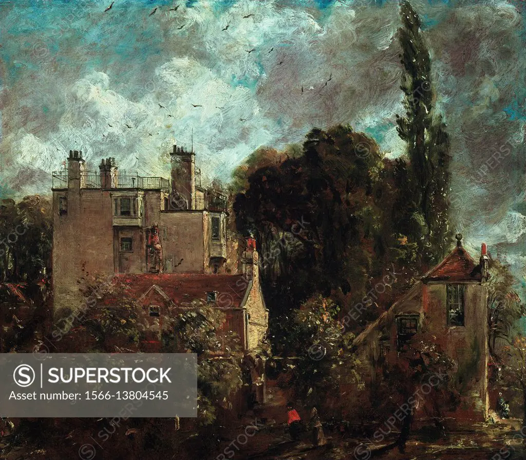 John Constable - The Grove, or the Admiral's House in Hampstead.