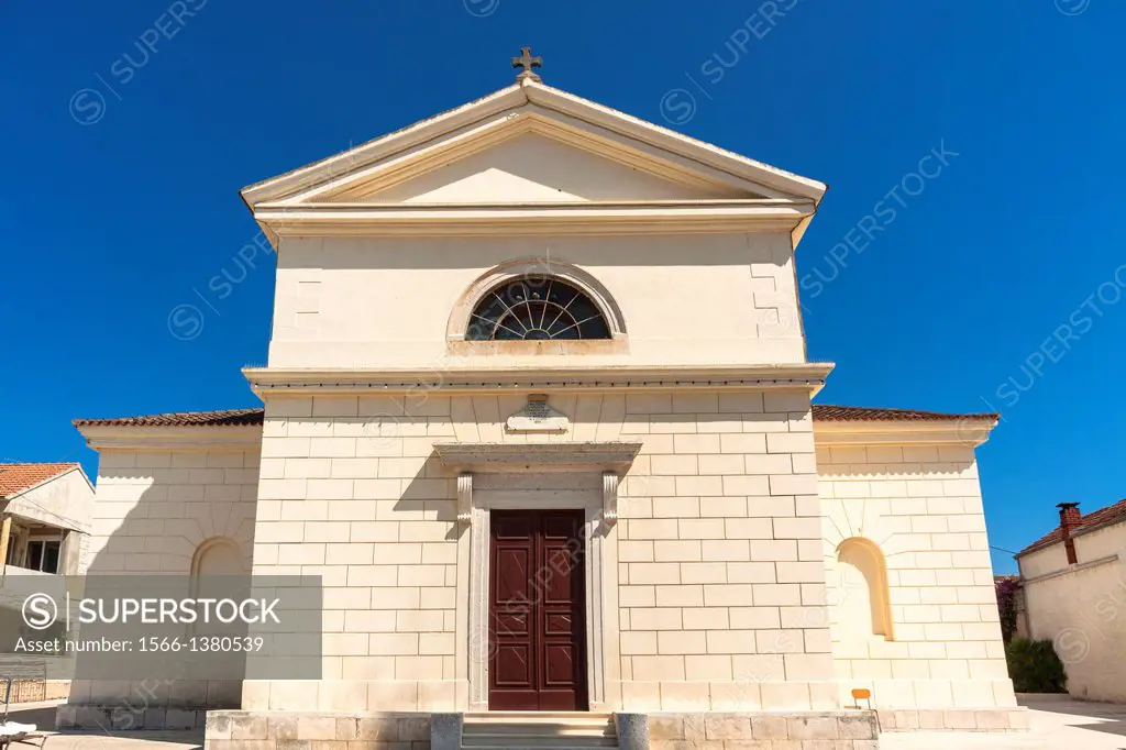 Church of St. Joseph (Crkva sv. Josipa u Veloj Luci) in Vela Luka, Korcula island, Croatia.