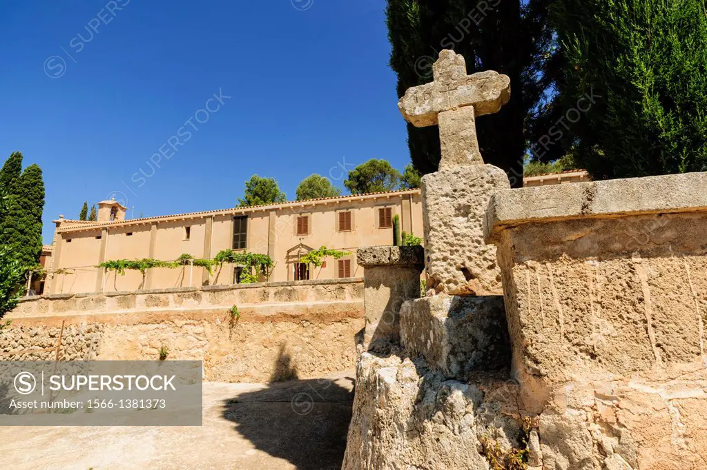Sanctuary of Sant Honorat 1397, Mountain of Cura, Balearic Algaida.Mallorca.Islas. Spain.