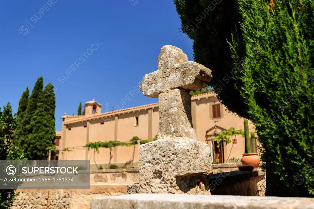 Sanctuary of Sant Honorat 1397, Mountain of Cura, Balearic Algaida.Mallorca.Islas. Spain.
