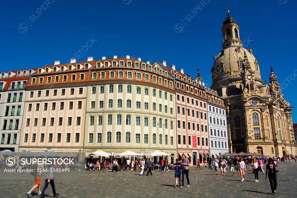 Neumarkt square Altstadt the old town Dresden city Germany central Europe.