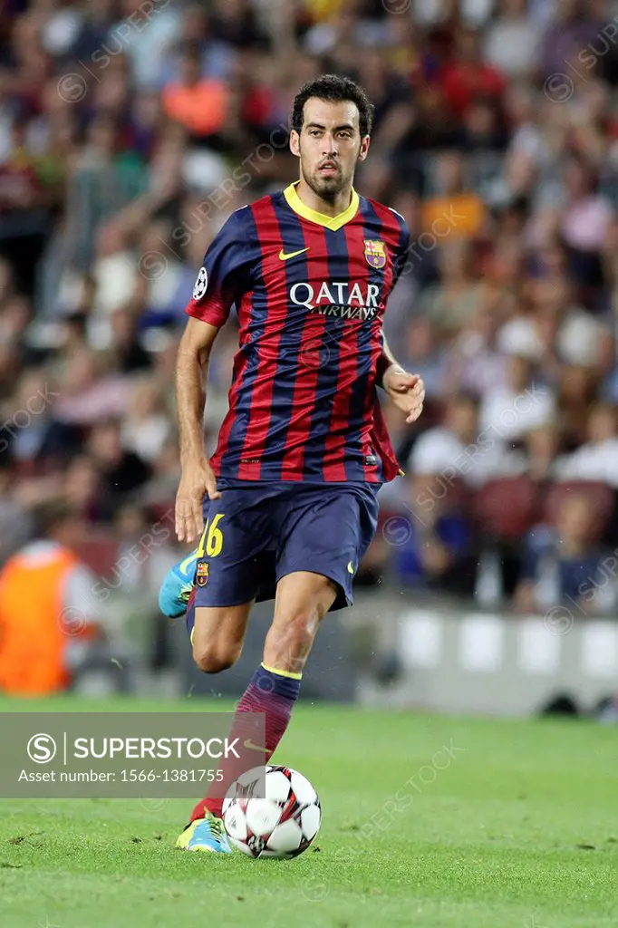 FC Barcelona. Sergio Busquets in action.