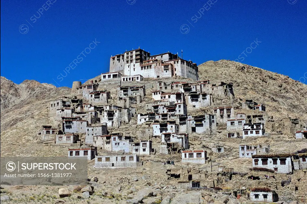 Village in the Indus valley, Ladakh, Jammu and Kashmir state, India
