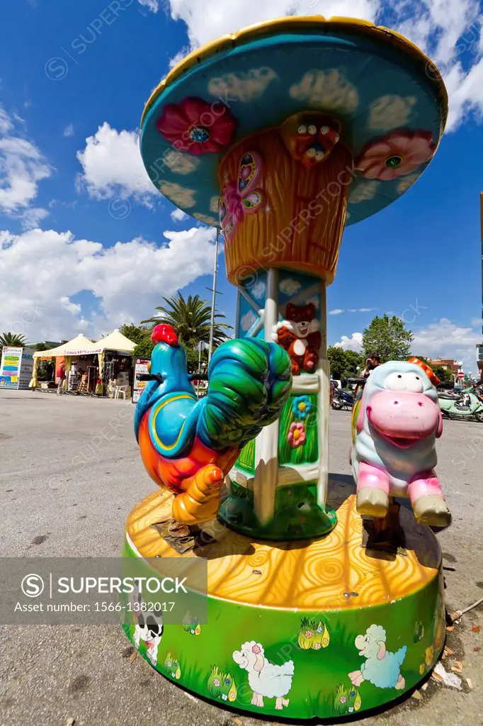 Colorful Toys in Viareggio in Tuscany, Italy.
