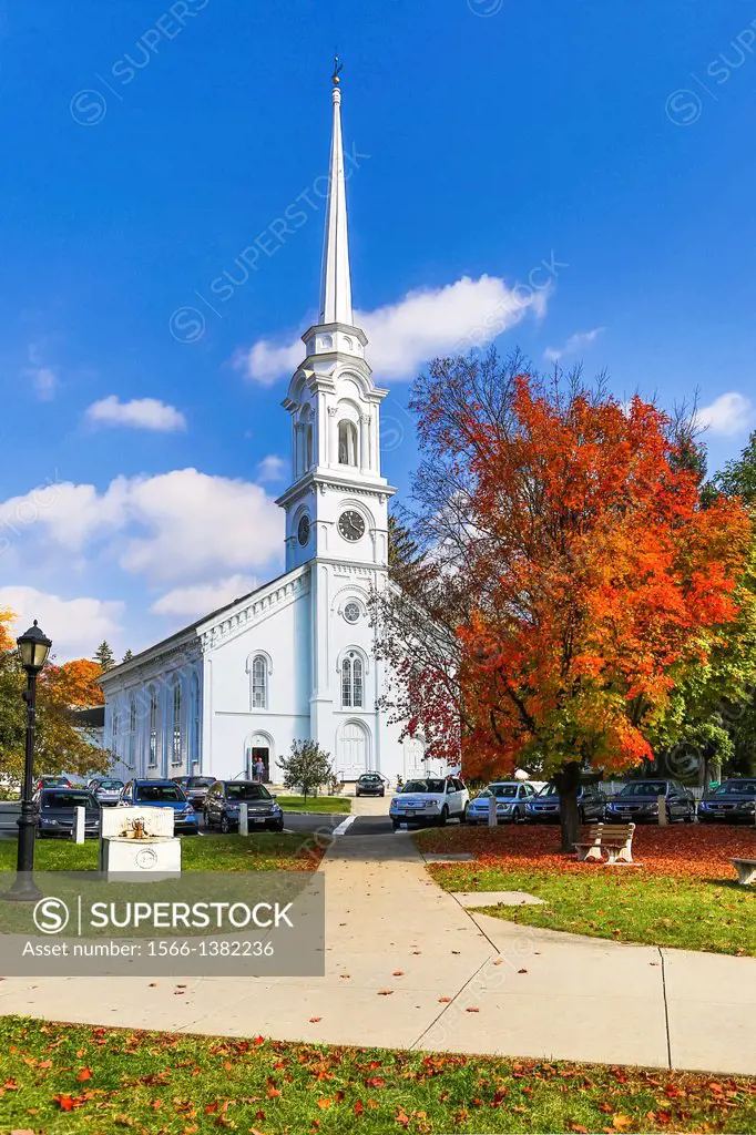 USA ,Massachusetts, Berkshire District, Lee City,Church.
