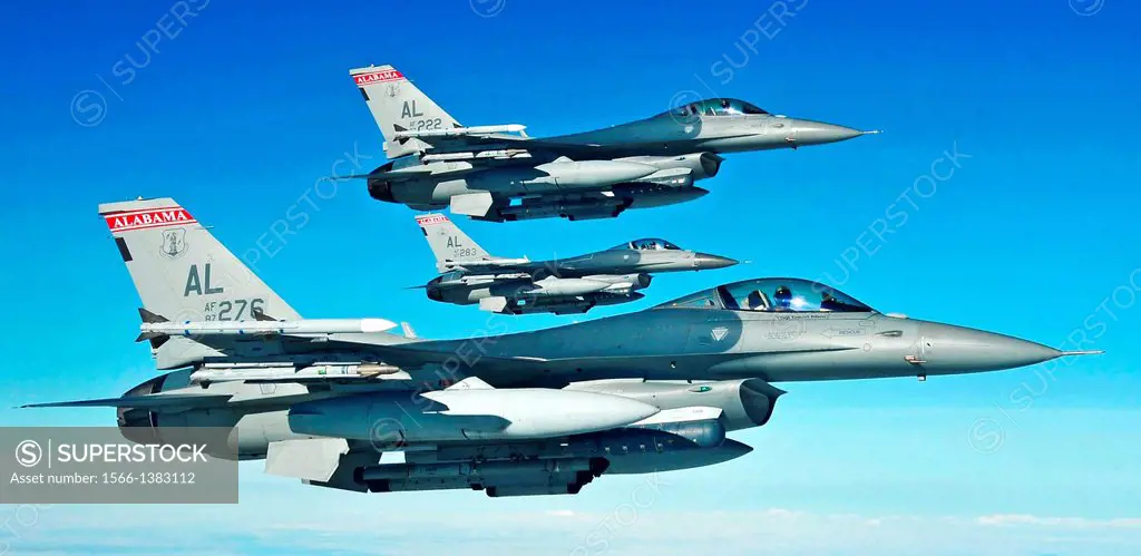F-16 Fighting Falcon aircraft prepare to refuel during Red Flag-Alaska 13-3 over the Joint Pacific Alaska Range Complex Aug. 19, 2013. Red Flag-Alaska...