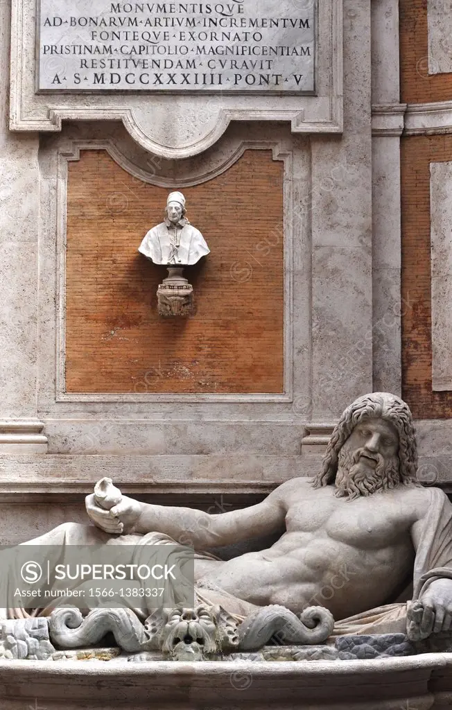 Roma, Italy, sculpture at Musei Capitolini in Piazza del Campidoglio