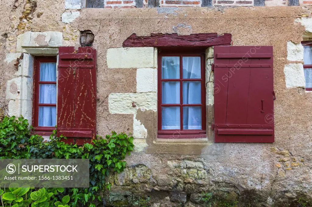 Close up of a building on the 16th century farm on the grounds of the Chteau de Chenonceau (Chenonceau Castle) in the Loire Valley, Indre-et-Loire, F...
