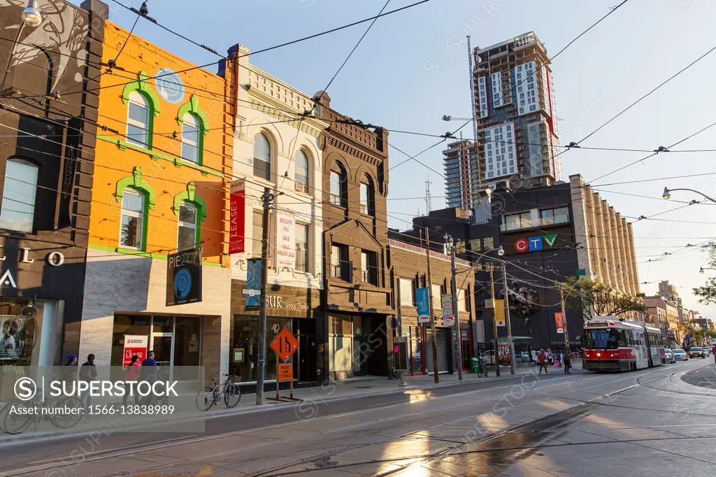 CTV building, Queen Street West. Toronto, Ontario, Canada. - SuperStock