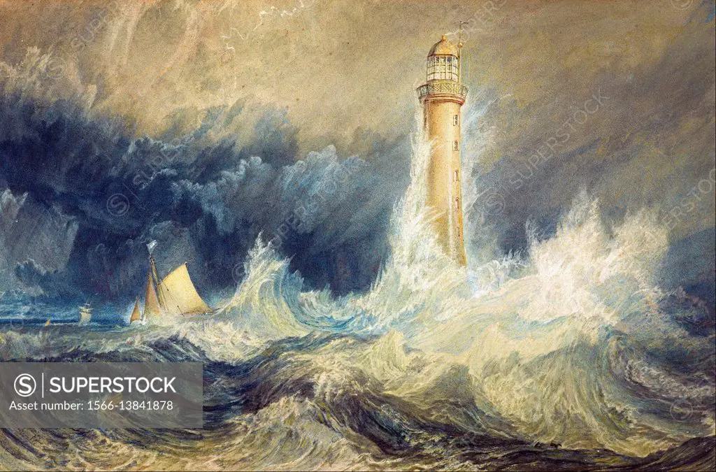 Joseph Mallord William Turner - Bell Rock Lighthouse - National Galleries of Scotland.
