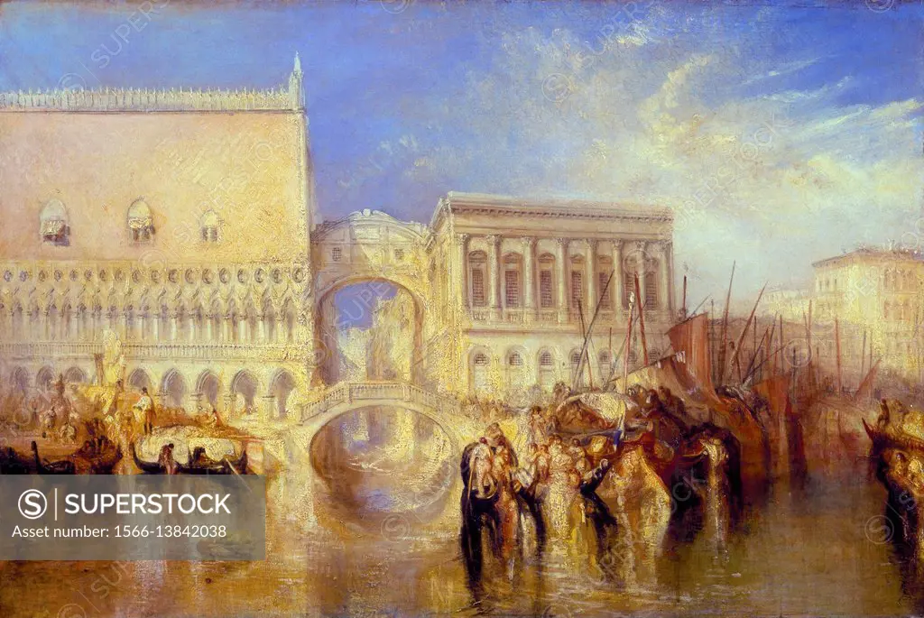 Joseph Mallord William Turner - Venice, the Bridge of Sighs.