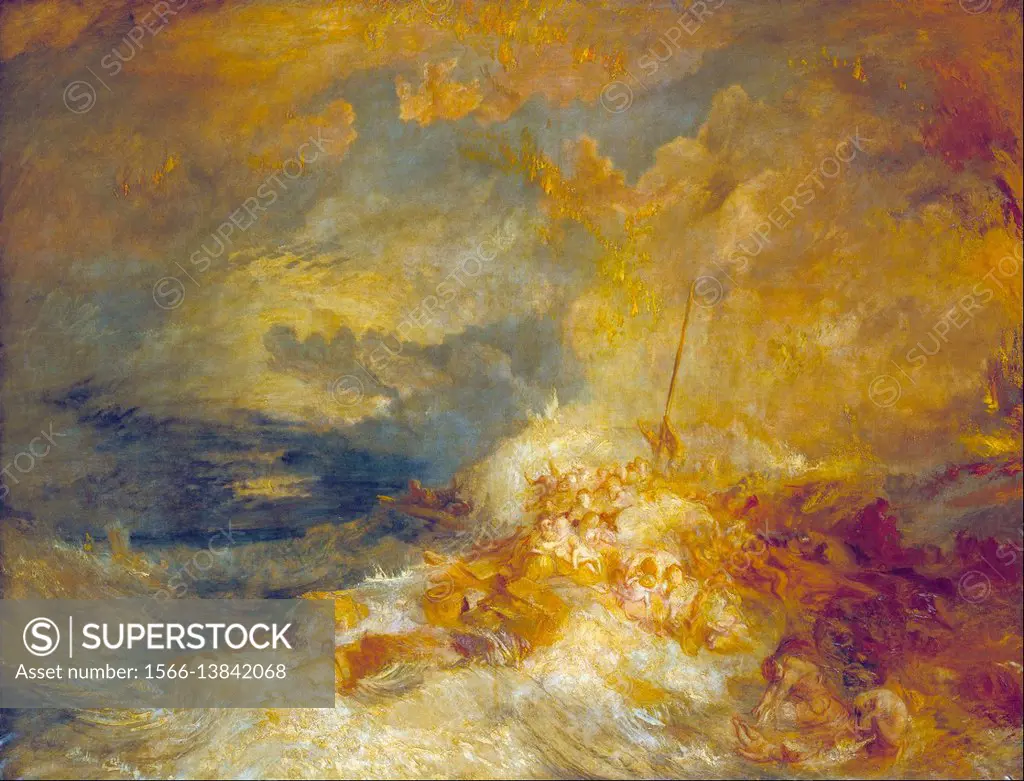 Joseph Mallord William Turner - A Disaster at Sea.