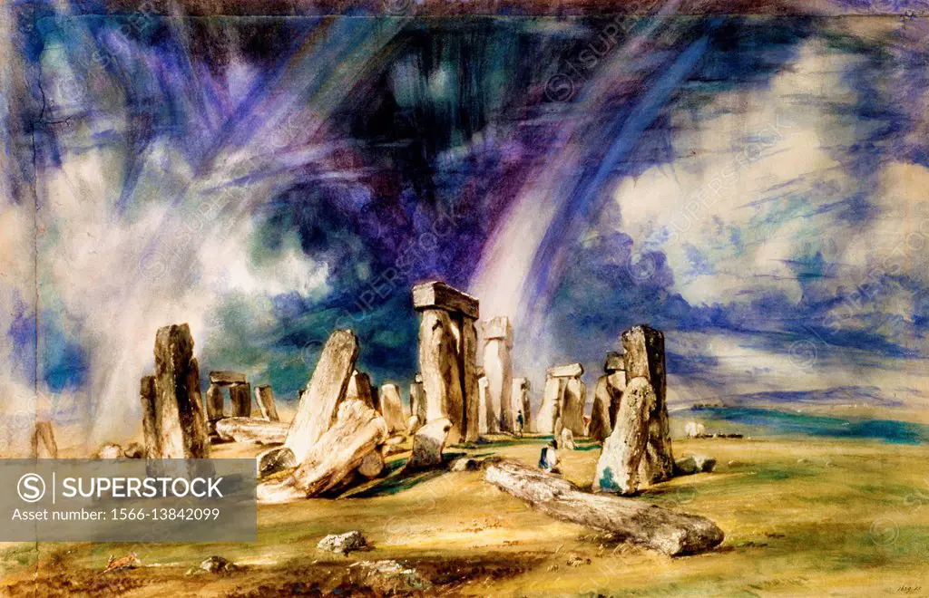 John Constable - Stonehenge -.