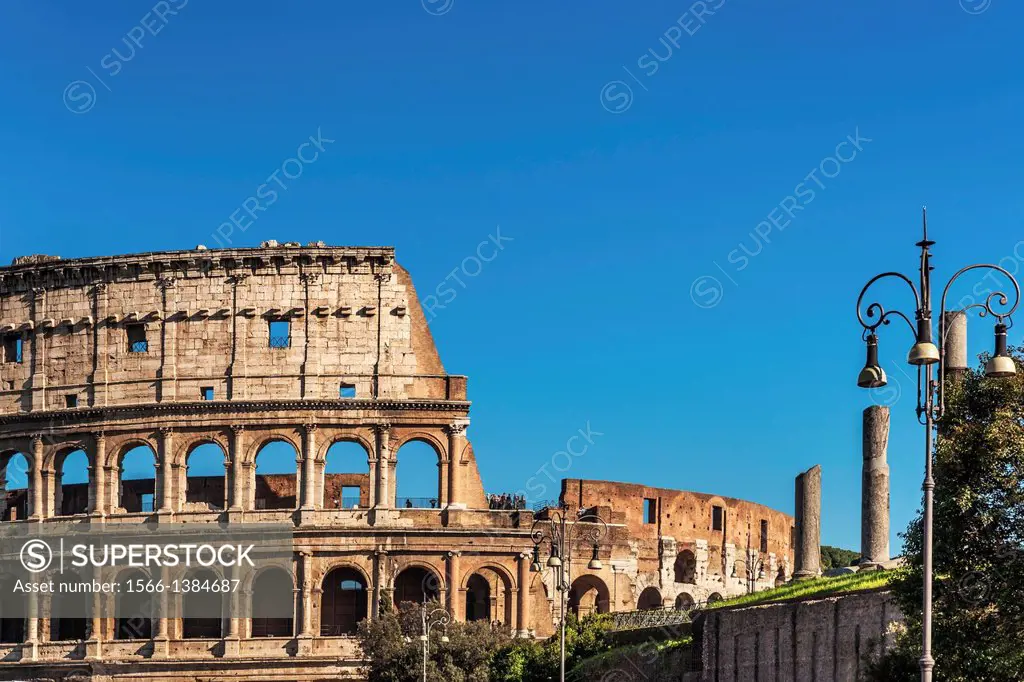 The Colosseum is the largest amphitheater built in ancient Rome. It was built from 72 to 80 AD. It is today the symbol of the city of Rome, Lazio, Ita...