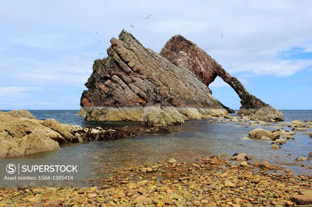 Bow Fiddle Rock, Scotland.