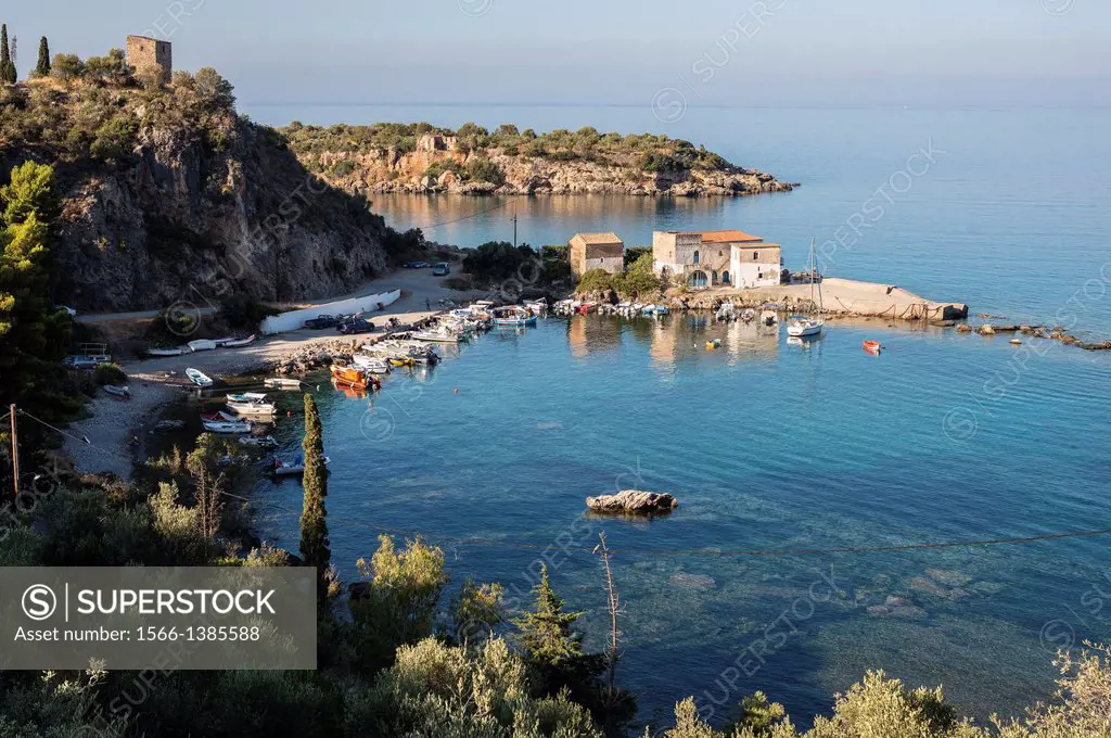 Kardamiyli harbour, in the outer Mani, Southern Peloponnese, Greece.