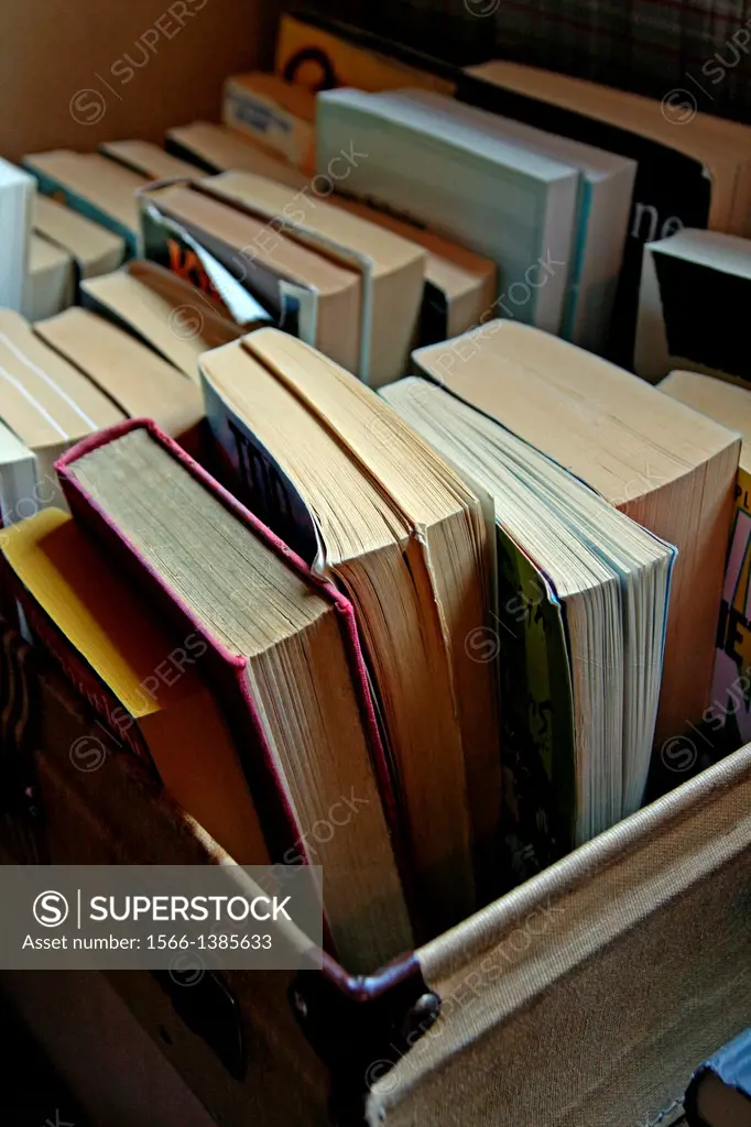 Old books stacked