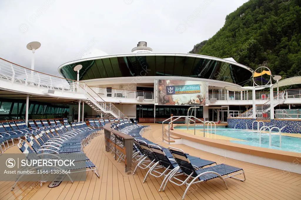 Radiant cover of the Seas of Royal Caribbean in Alaska, USA