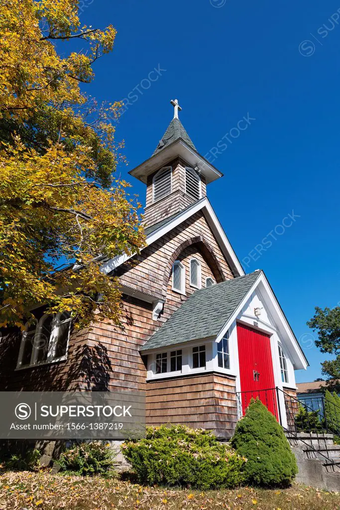 Rustic church, Patterson, New York, USA.