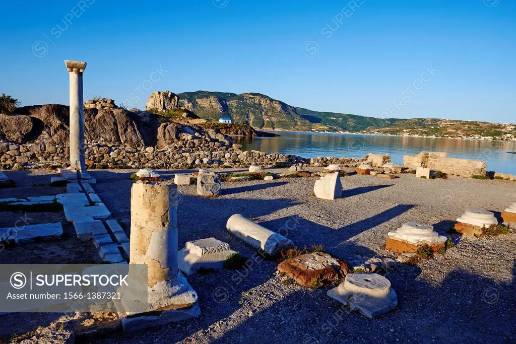 Greece, Dodecanese, Kos island, Kefalos bay, Agios Stefanos church ruins.