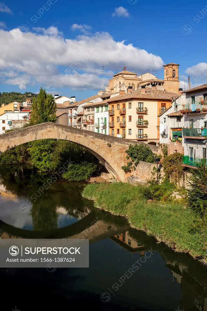 St. James way; Bridge of La Carcel -prison-, Estella, Navarra, Spain.