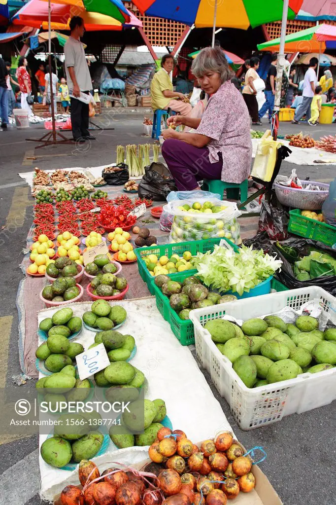 View of Local market in sarawak, Kuching, sarawak, malaysia, borneo