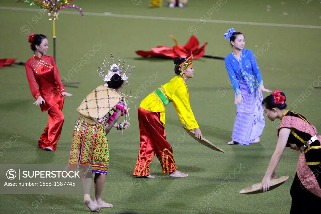 The cultural performances showcase Malaysia rich heritage and traditional costume and dances, sarawak, malaysia