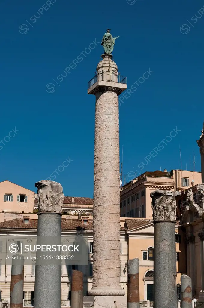 Trajans Column, Rome, Italy.