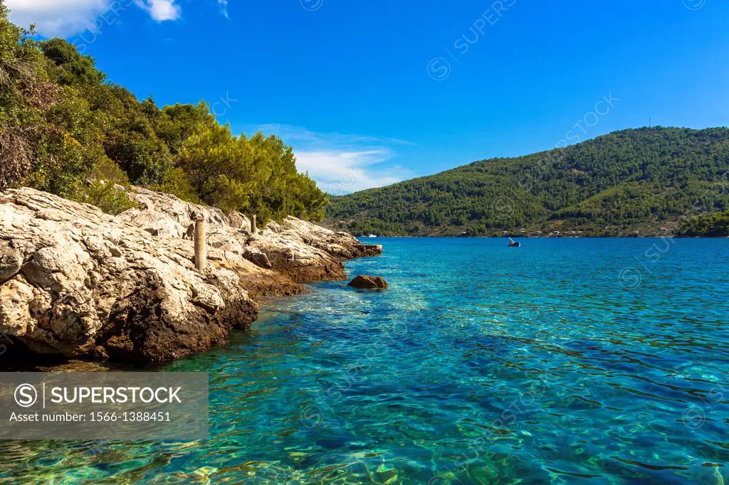 Tudorovica bay on Korcula island, Croatia.