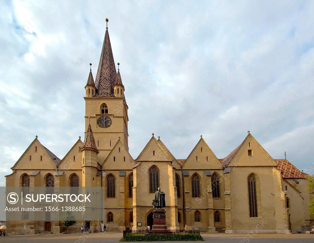 Lutheran Cathedral of Saint Mary, Sibiu, Transylvania, Romania, Europe.