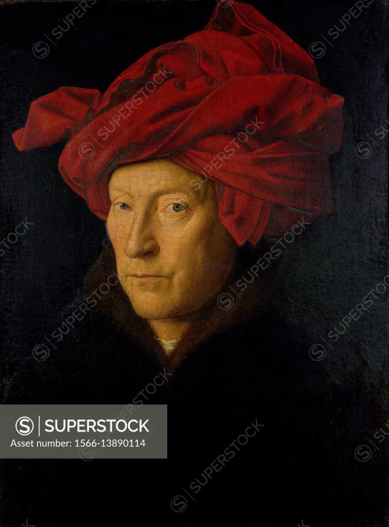 Jan van Eyck. Self-portrait. 1433. National Gallery - London.