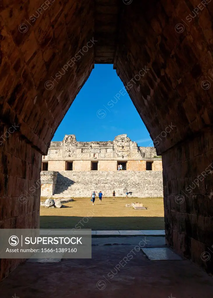 Mexico, Yucantan, Uxmal, Nunnery Quadrangle.