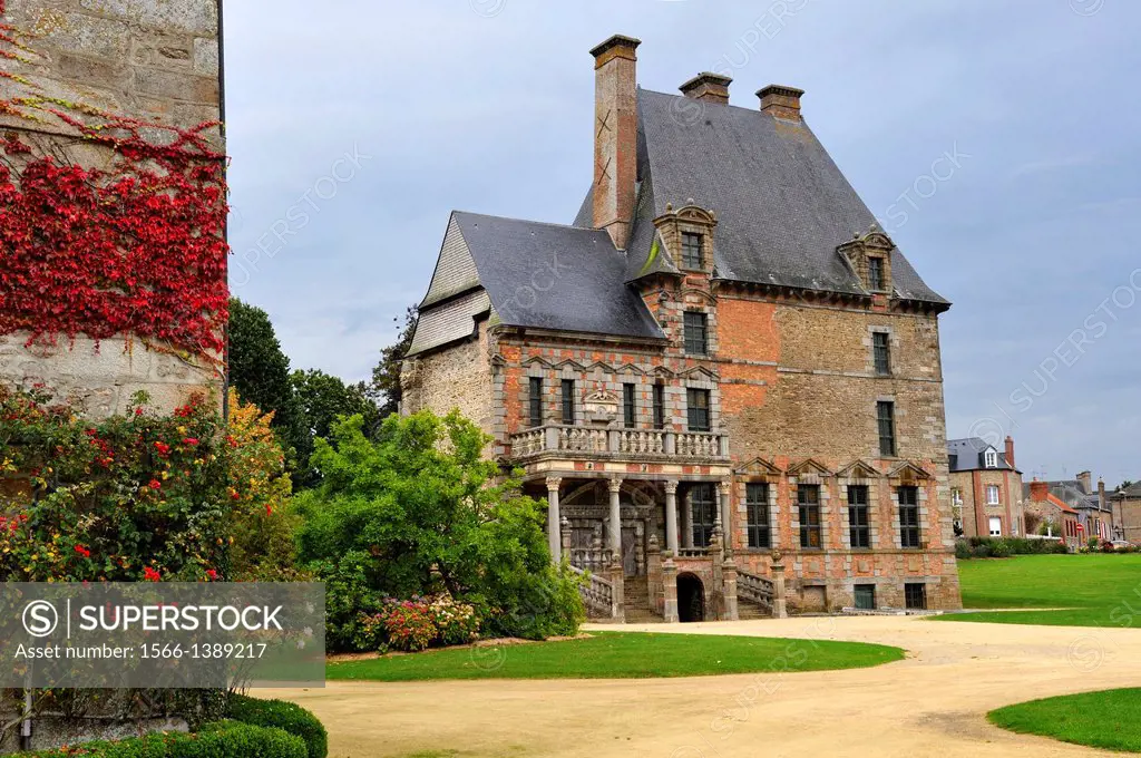 Chateau des Montgommery, Ducey, Manche department, Low Normandy region, France, Europe.