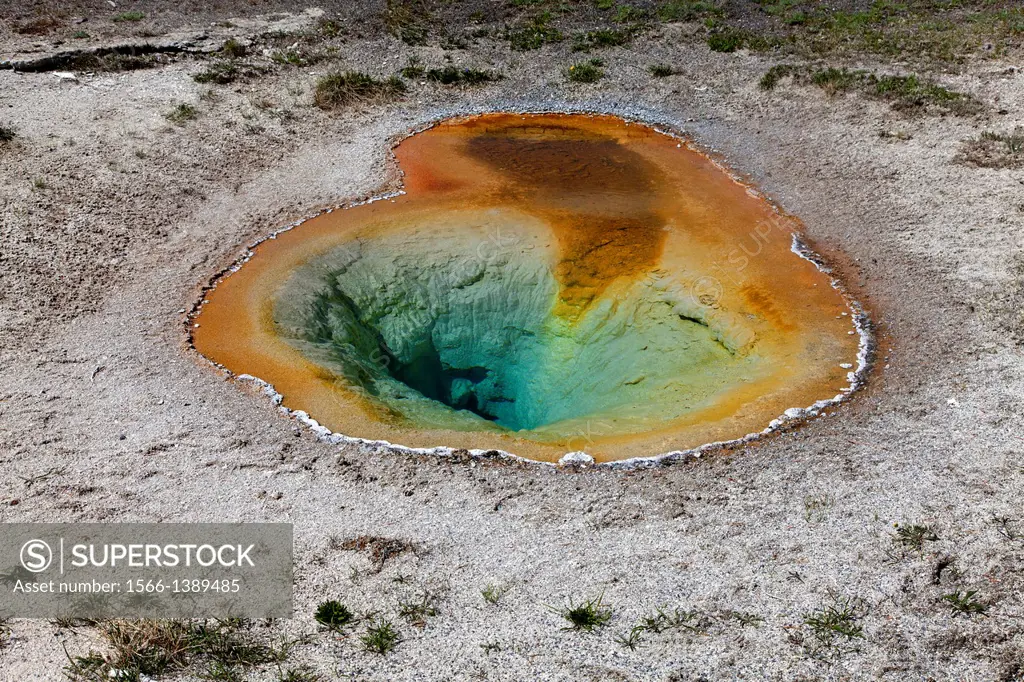 Hot Springs, Yellowstone,National Park, Idaho, Montana and Wyoming, USA.