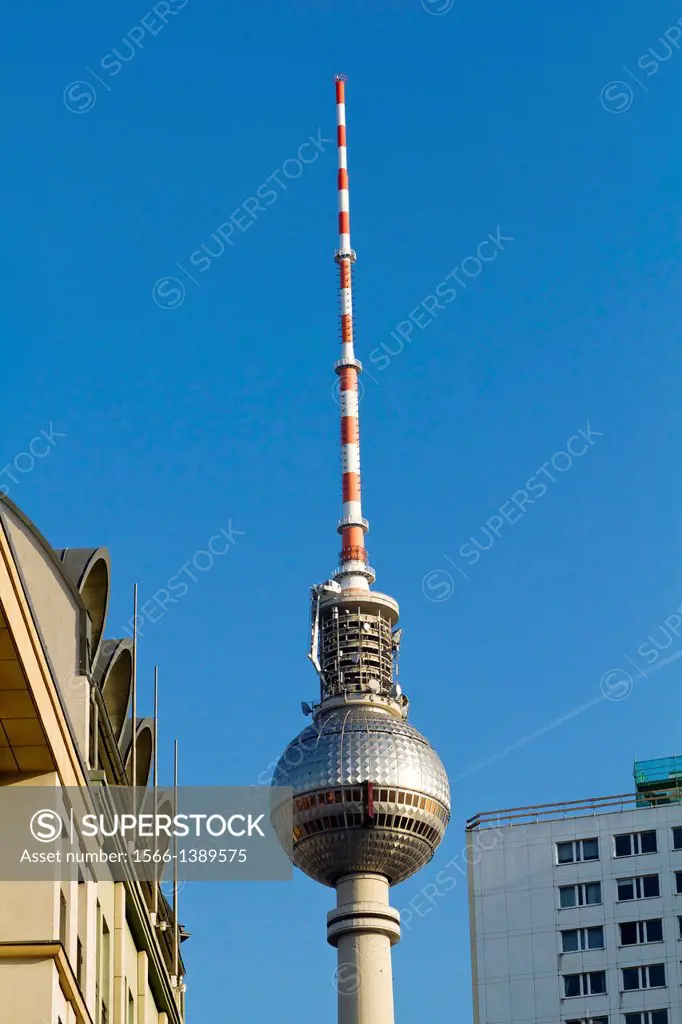 The TV Tower in Berlin, Germany.