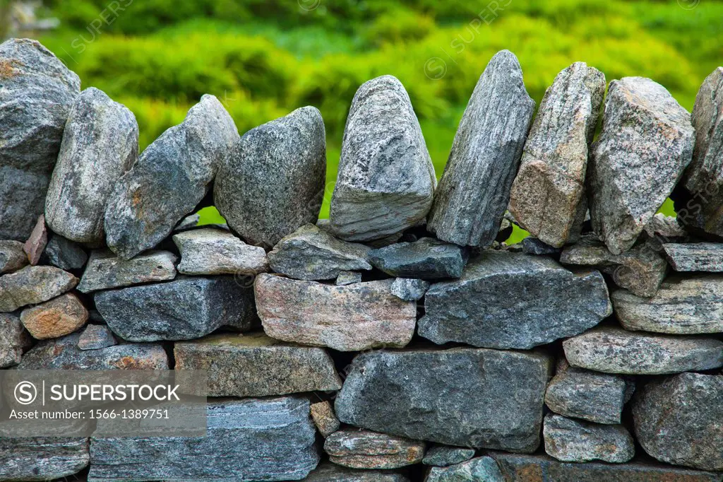 Traditional wall, Isle of Lewis, Outer Hebrides, Scotland, UK