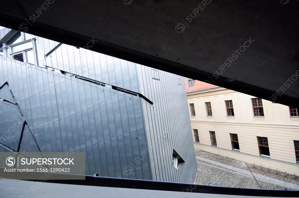Germany, Berlin, Kreuzberg district, Jewish Museum, by Daniel Libeskind.