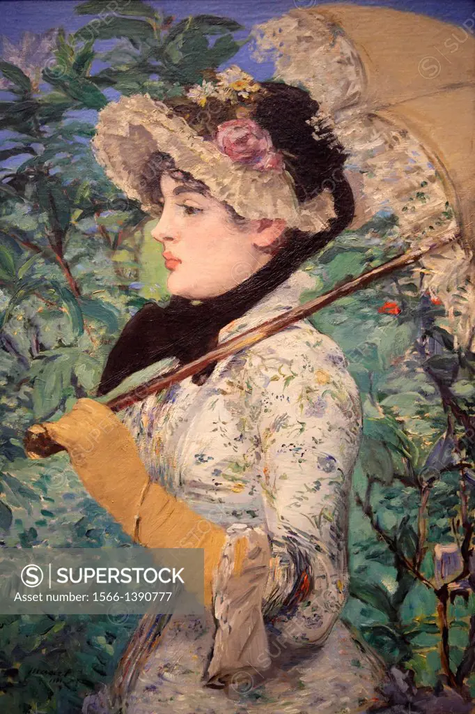 Spring by Manet, National Gallery of Art, Washington D.C., USA.