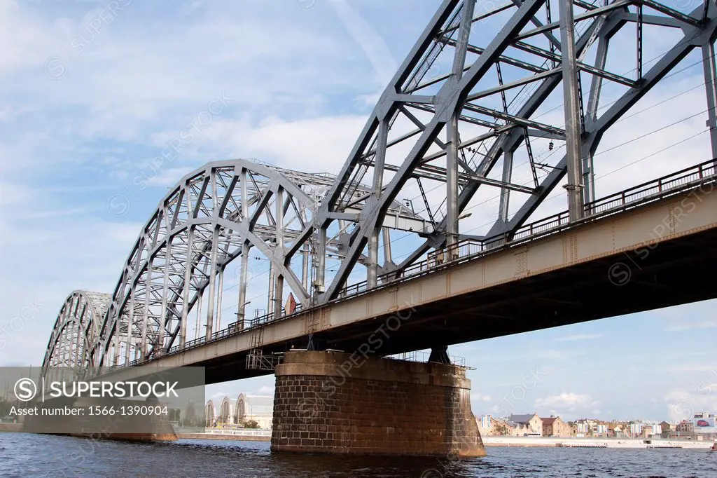 Railway Bridge, Riga, Latvia.