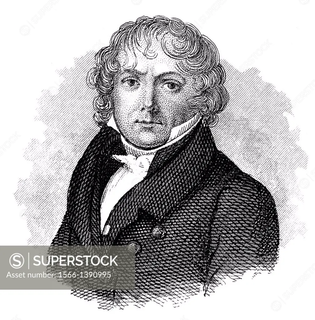 Jean-Baptiste Biot, 1774 - 1862, a French physicist, astronomer, and mathematician,.